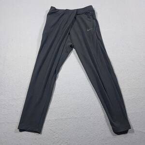 Nike Dri-FIT Pants Women Small Black Athletic Tapered 933436-010 Twist Waistband
